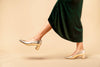 Find Your Golden Glamour: Stylish 2 Inch Heels by Ally Shoes