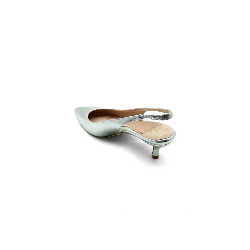 Rose Gold Blush Slingback Kitten Heel