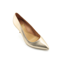 Champagne Gold Metallic Leather Pump