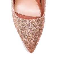 Rose Gold Blush Slingback Kitten Heel