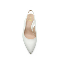 Prowess Pearl Suede Slingback Kitten Heel