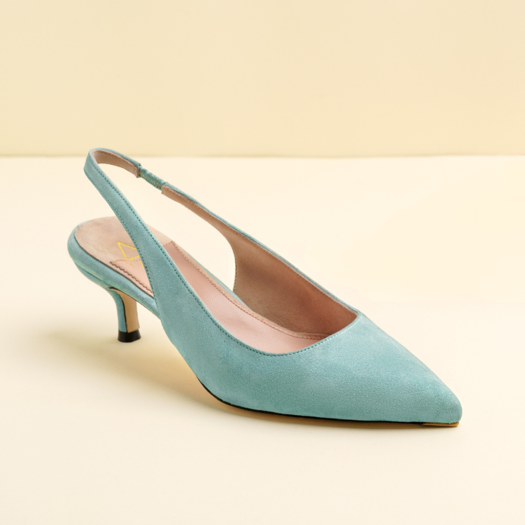 Blue slingback shoes online