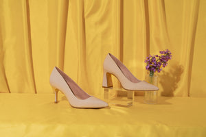 [SAMPLE] Tender Taupe Patent Leather Pump