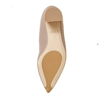 [SAMPLE] Bossy Beige Leather Lower Block Heel