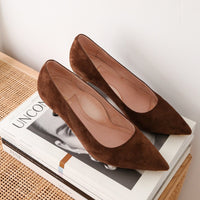 Moxie Mocha Suede Kitten Heel