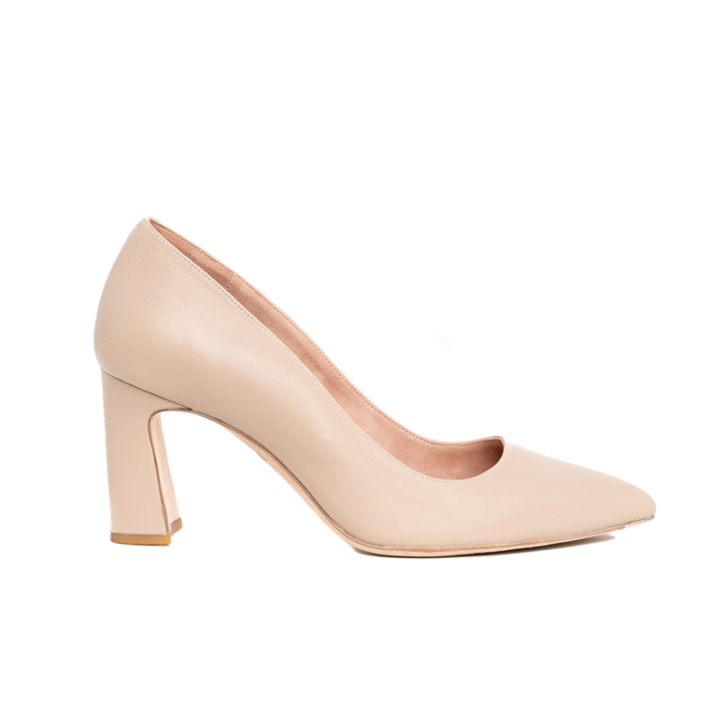 [SAMPLE] Prowess Pearl Suede Block Heel Pump