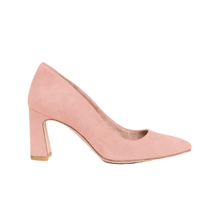 [SAMPLE] Blissful Blush Suede Block Heel Pump