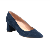 [Sample] Noble Navy Suede Lower Block Heel