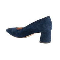 [Sample] Noble Navy Suede Lower Block Heel