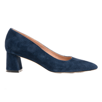 [Sample] Noble Navy Suede Lower Block Heel