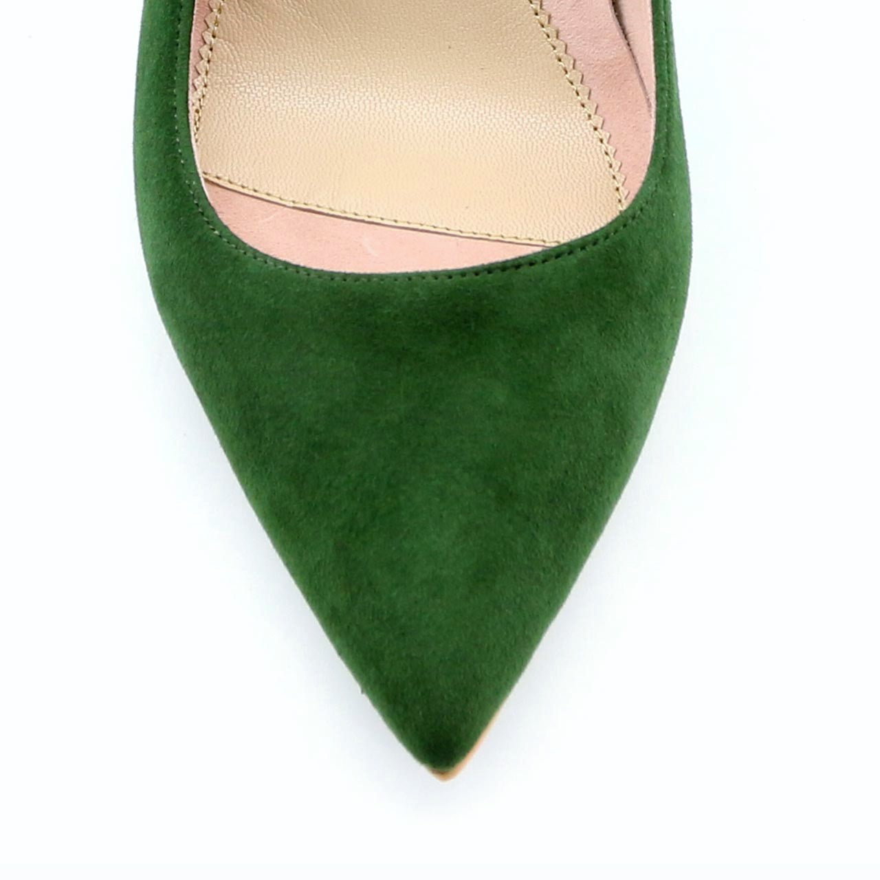 Emerald Suede Classic Pump - Comfortable Heels - Ally Shoes