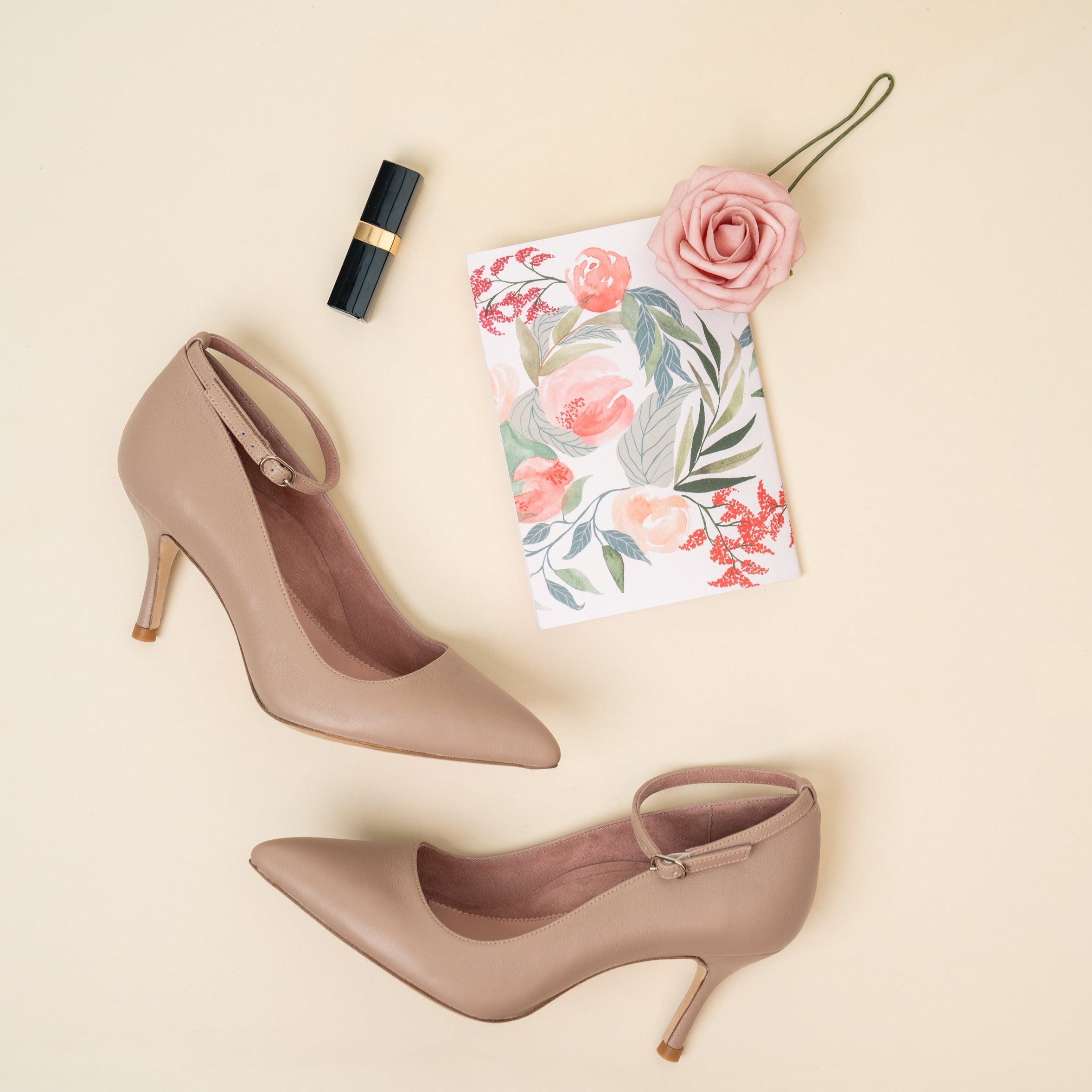 Ankle Strap Pump - Comfortable Heels - Ally Shoes