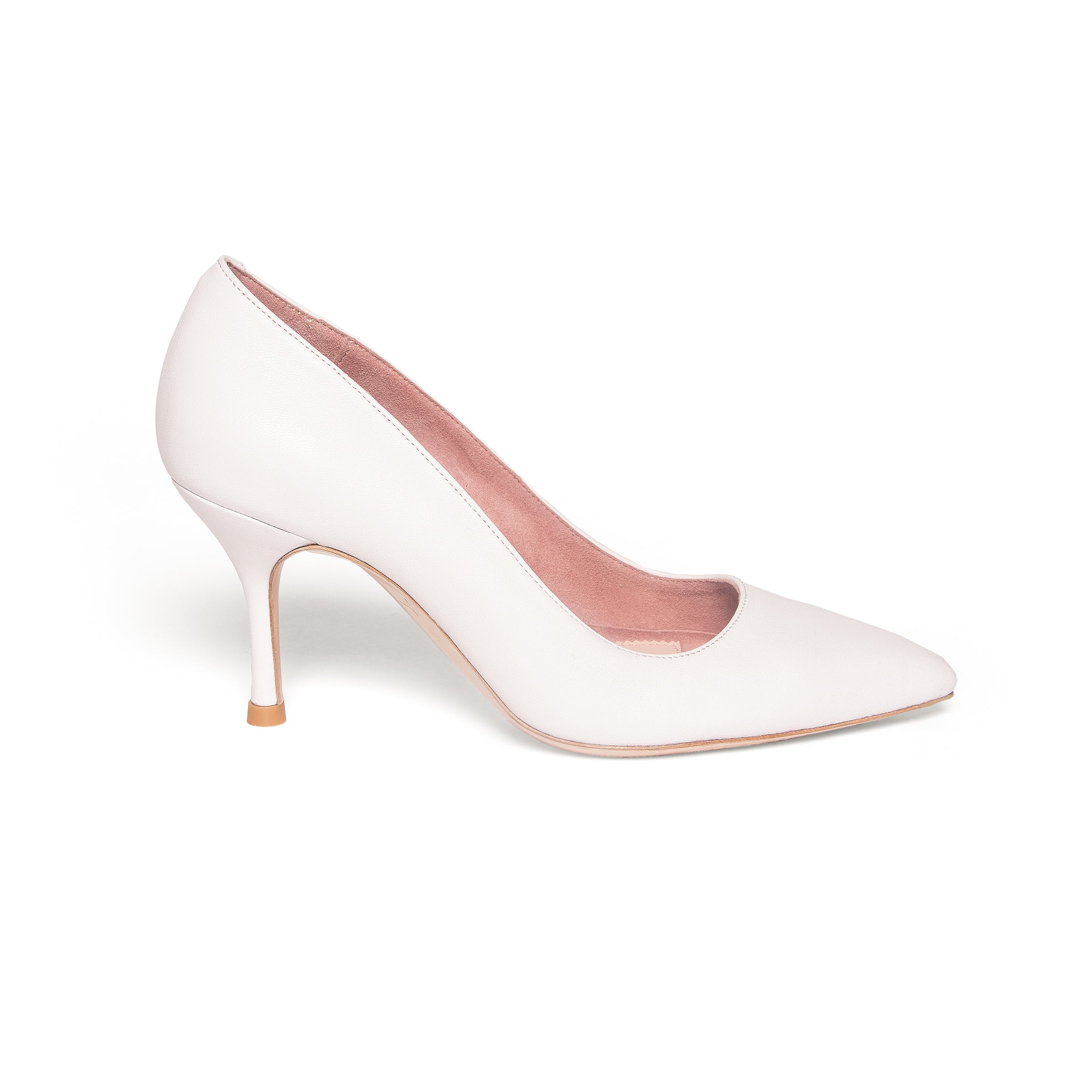 Pelle Albero White Heels for Women