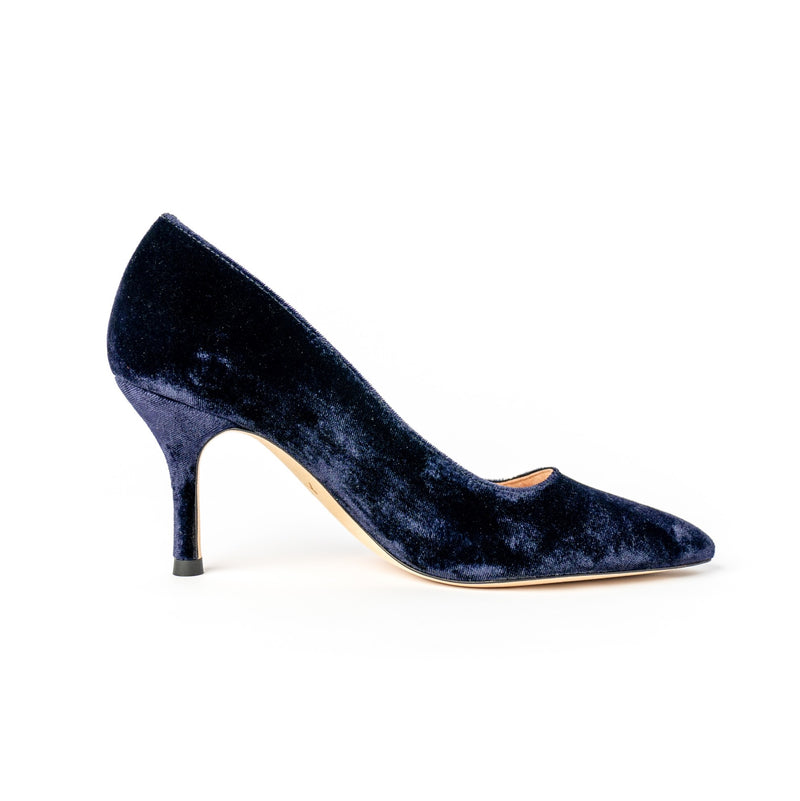 [Limited Edition - Final Sale] Sapphire Navy Velvet Pump