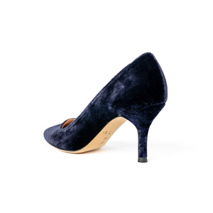 [Limited Edition - Final Sale] Sapphire Navy Velvet Pump