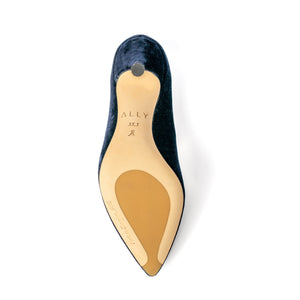 [Limited Edition - Final Sale] Sapphire Navy Velvet Pump