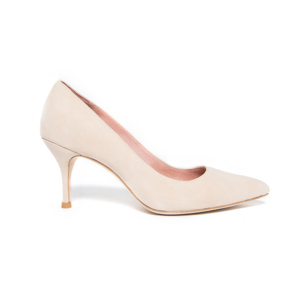 Prowess Pearl Suede Pump - Comfortable Heels - Ally Shoes