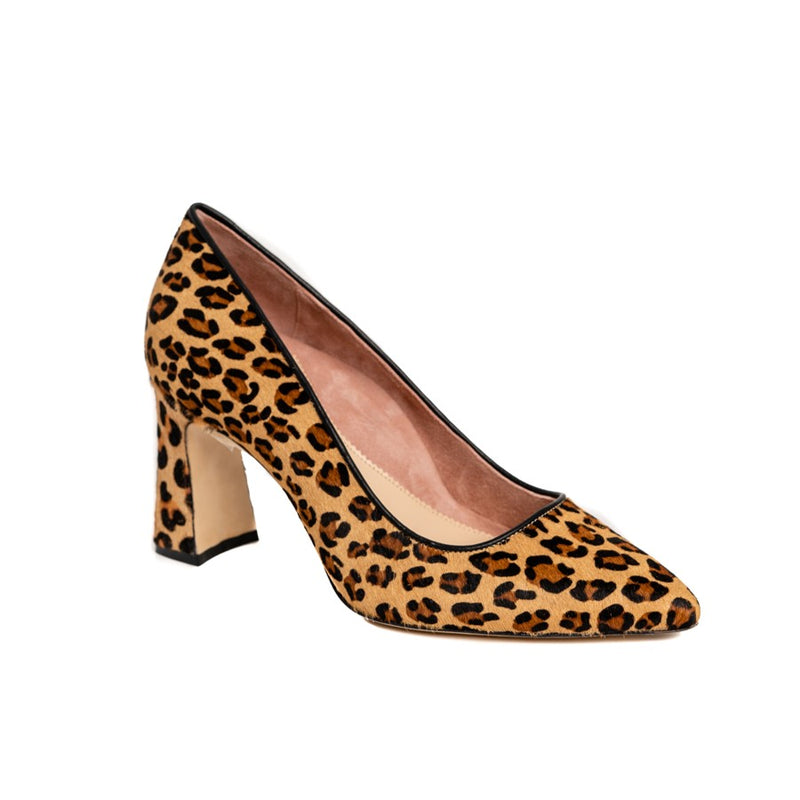 Leopard Print Block Heel